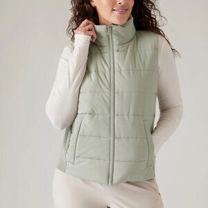 Athleta Incline Hybrid Puffer Sweater Vest